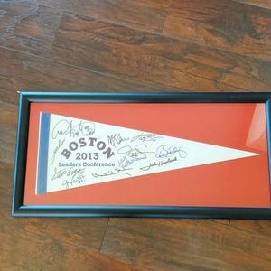 Boston 2013 Leaders Conference Signed Pendant framed